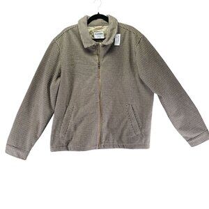 Old Navy Jacket Mens XL Camel Brown Harrington Zip Front Go-Recycled *NWT*